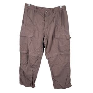 The North Face David Weinstein Mens Large Taupe Brown Outdoor Hiking Cargo Pants